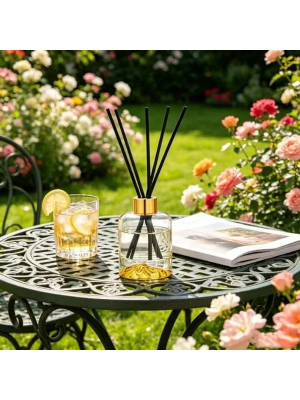 Lemon Verbena Reed Diffuser Set - 5.07 fl oz Scented Home Fragrance Decor